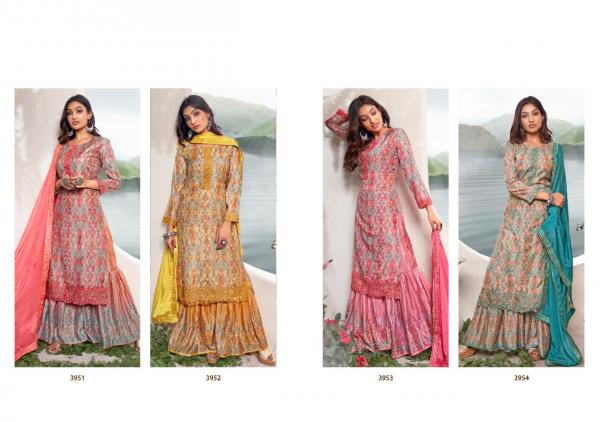 Rangoon Rangriti Muslin Jacquard Designer Readymade Suit